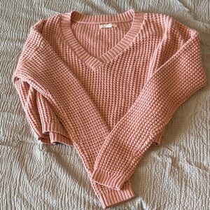 Aeropostale Blush V-Neck Sweater